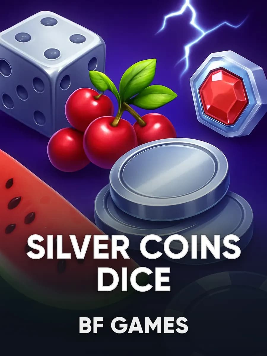Silver Coins Dice