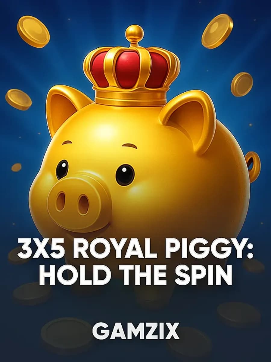 3x5 Royal Piggy: Hold The Spin